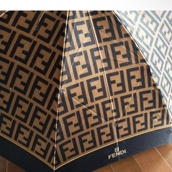 Fendi Brown Monogram Umbrella - Picture 4 of 6